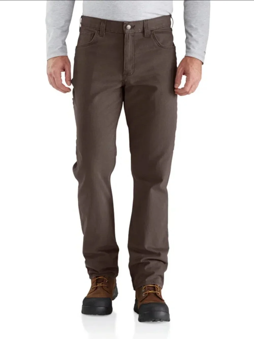 Carhartt Mens 36 x 31 Sage Brown Rugged Flex Cargo Pants Canvas Work